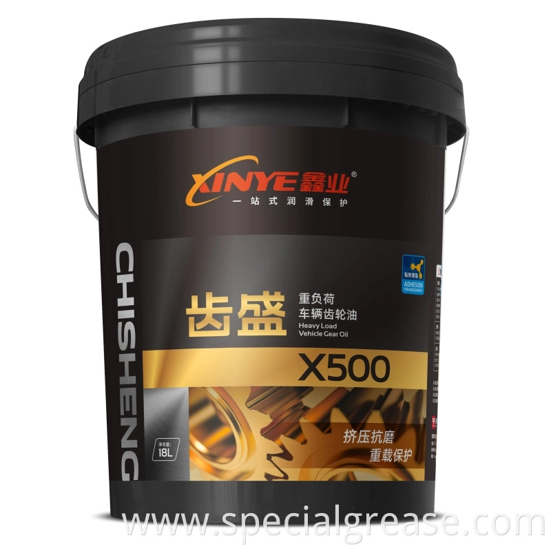 Manufacture High Quality X500 Heavy Duty Truck Gear Oil 4lbarrel3